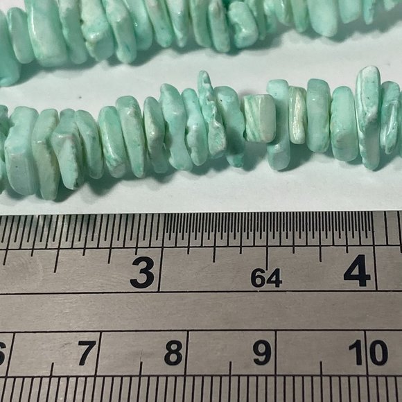 Light Green Chunk Slab 18" Necklace - Picture 6 of 15